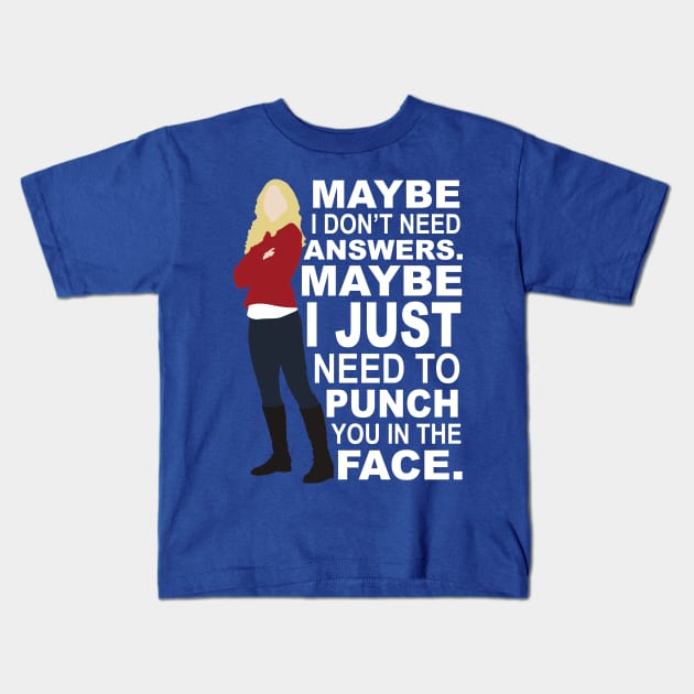 Emma Swan - Maybe I Don't Need Answers Kids T-Shirt by eevylynn